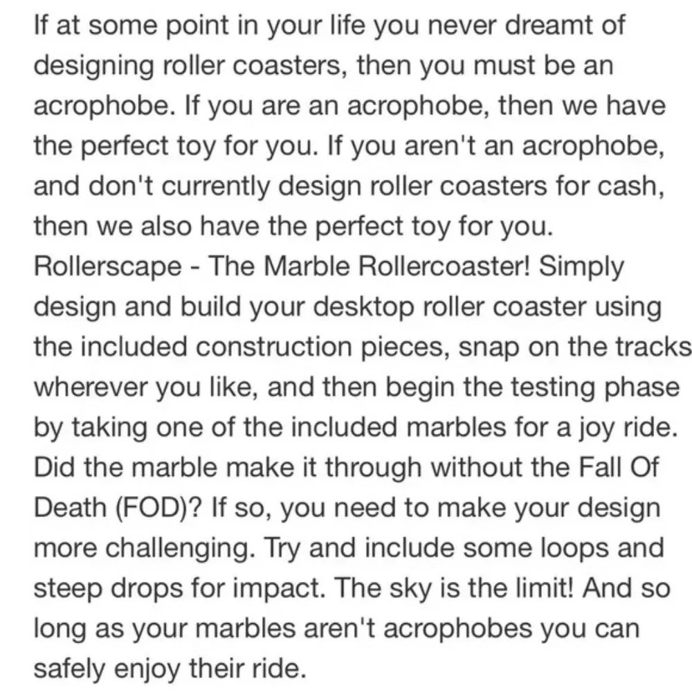 Rollerscape: The Marble Rollercoaster